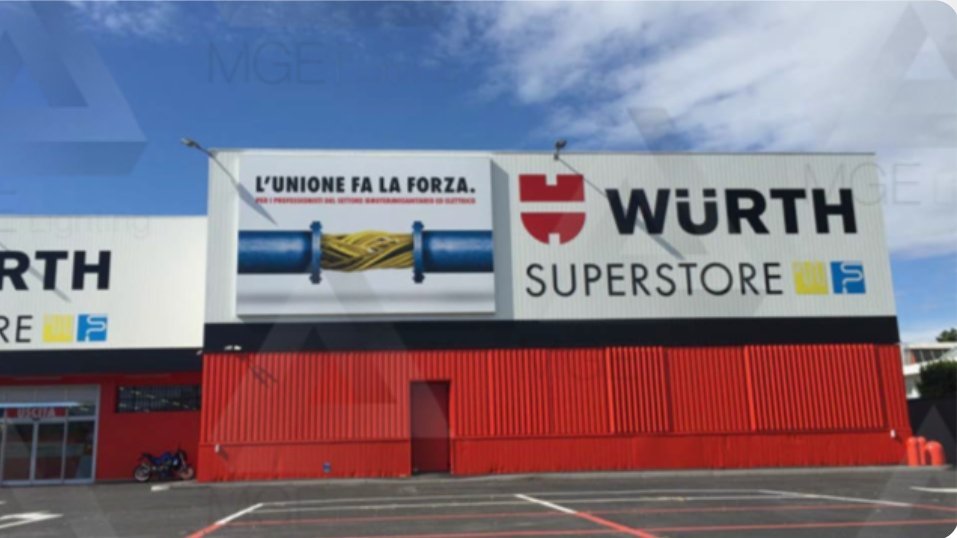 Caso studio illuminazione LED: Wurth Superstore